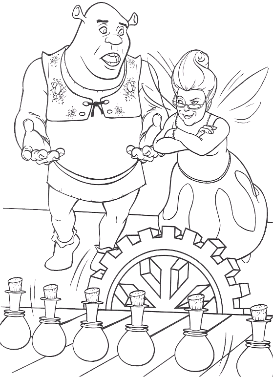 Coloriage 15 Shrek