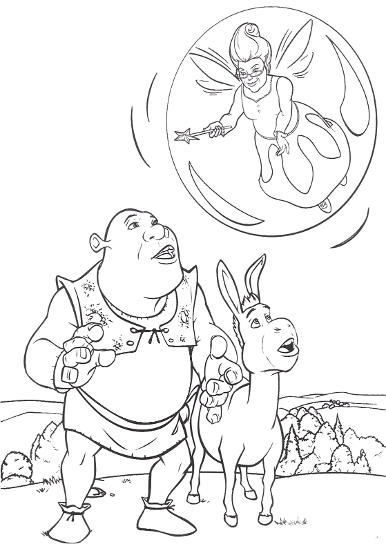 Coloriage 16 Shrek