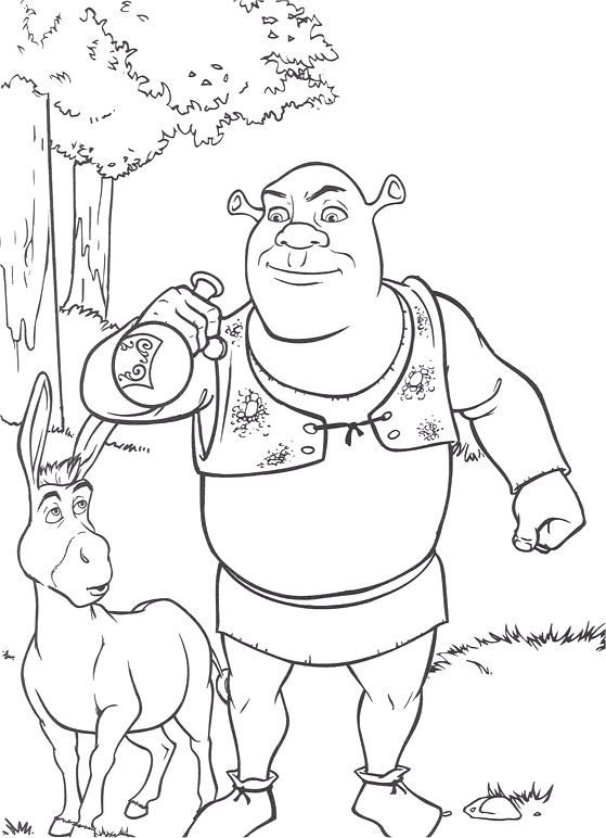Coloriage 19 Shrek