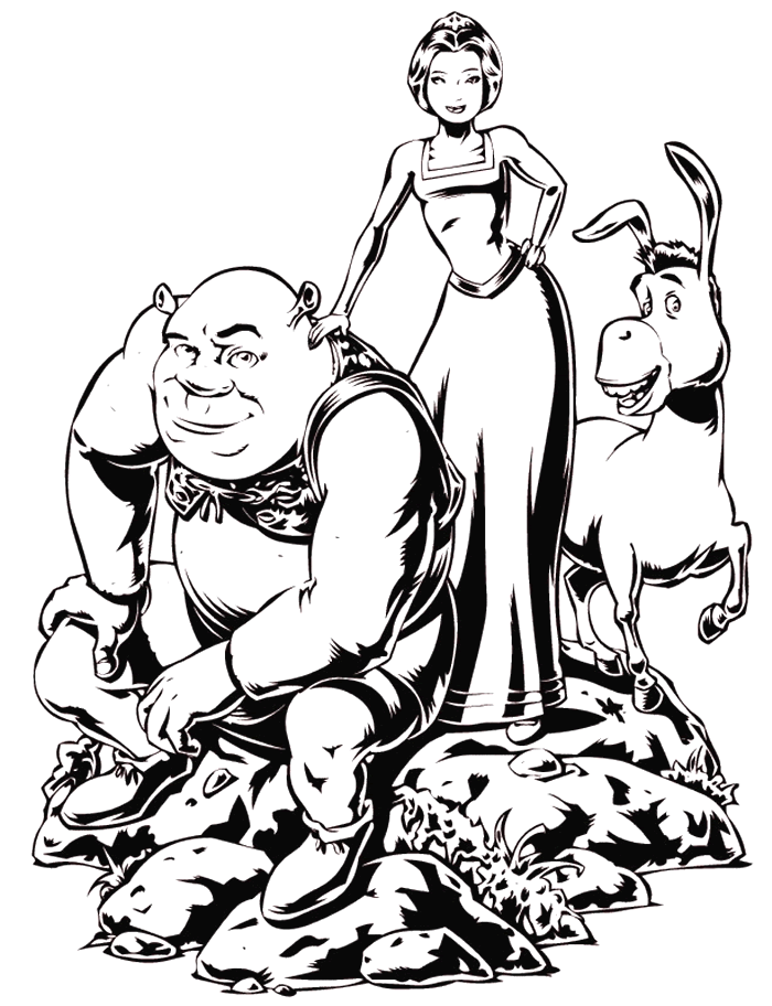 Coloriage 33 Shrek