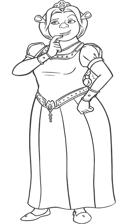 Coloriage 38 Shrek