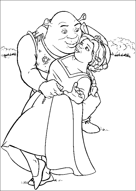 Coloriage 4 Shrek