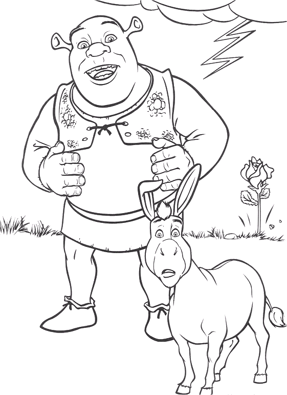 Coloriage 45 Shrek