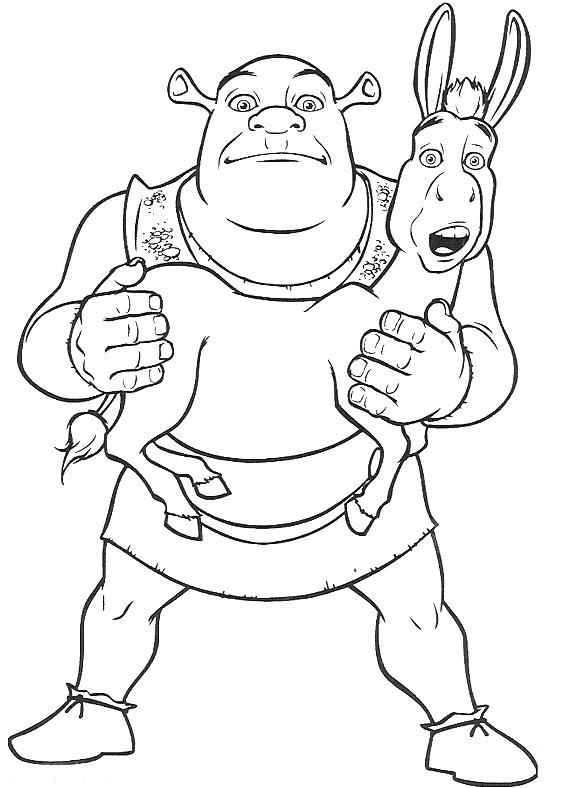 Coloriage 47 Shrek