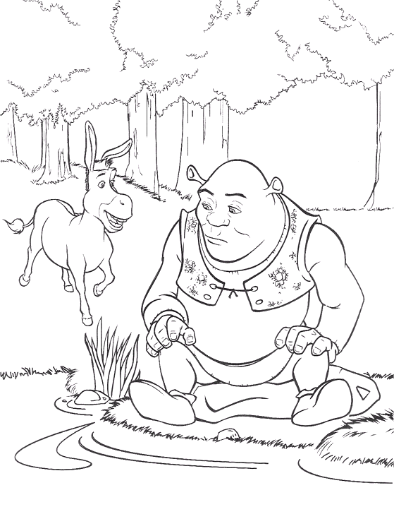 Coloriage 48 Shrek