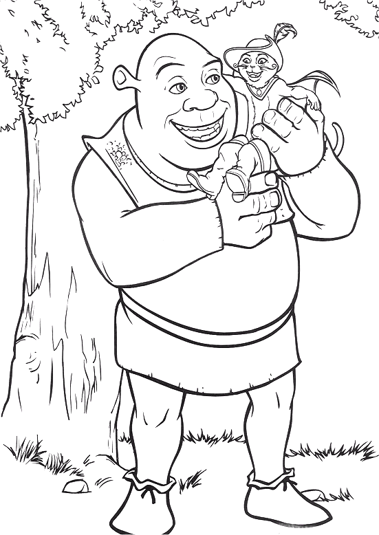 Coloriage 49 Shrek