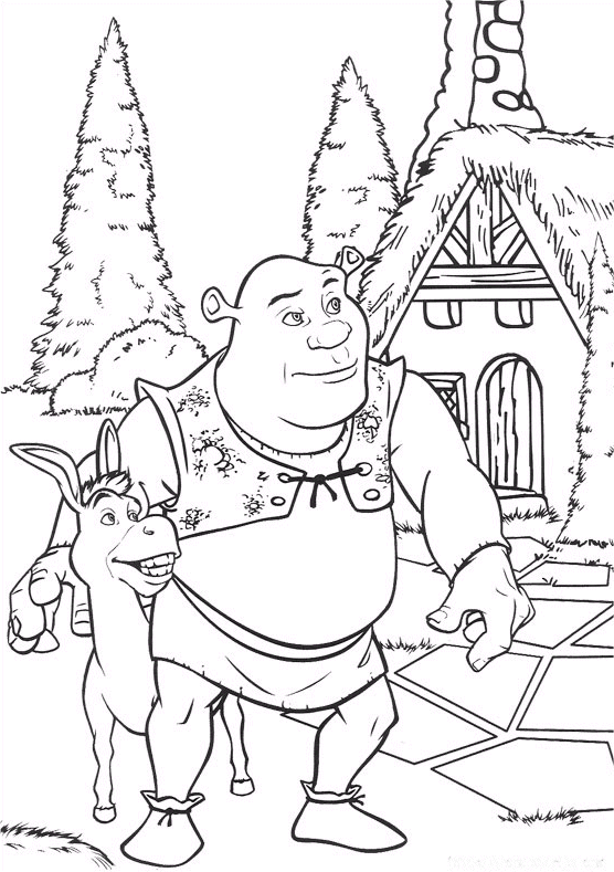 Coloriage 8 Shrek