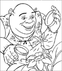 Coloriage Shrek 10