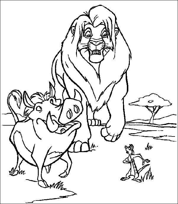 Coloriage 2 Simba