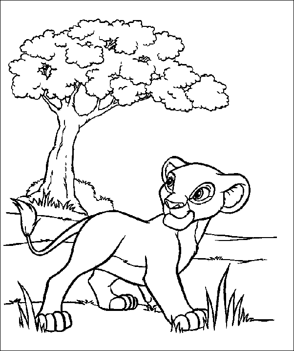 Coloriage 3 Simba