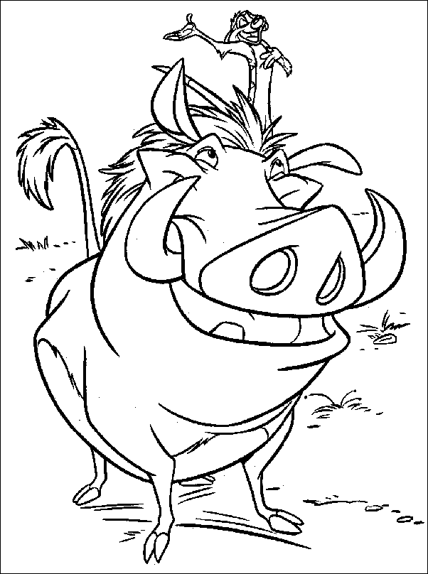 Coloriage 6 Simba