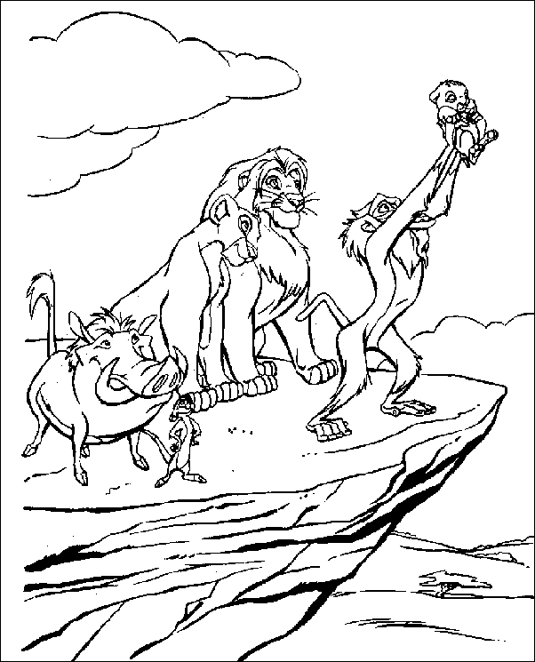 Coloriage 8 Simba