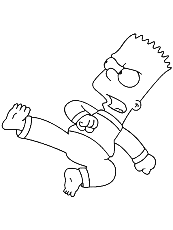 Coloriage 13 Simpson