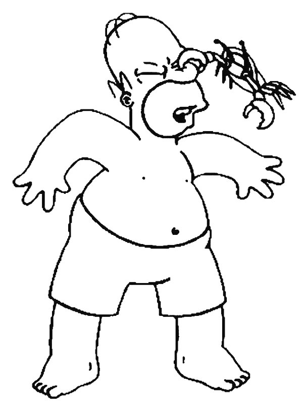 Coloriage 16 Simpson