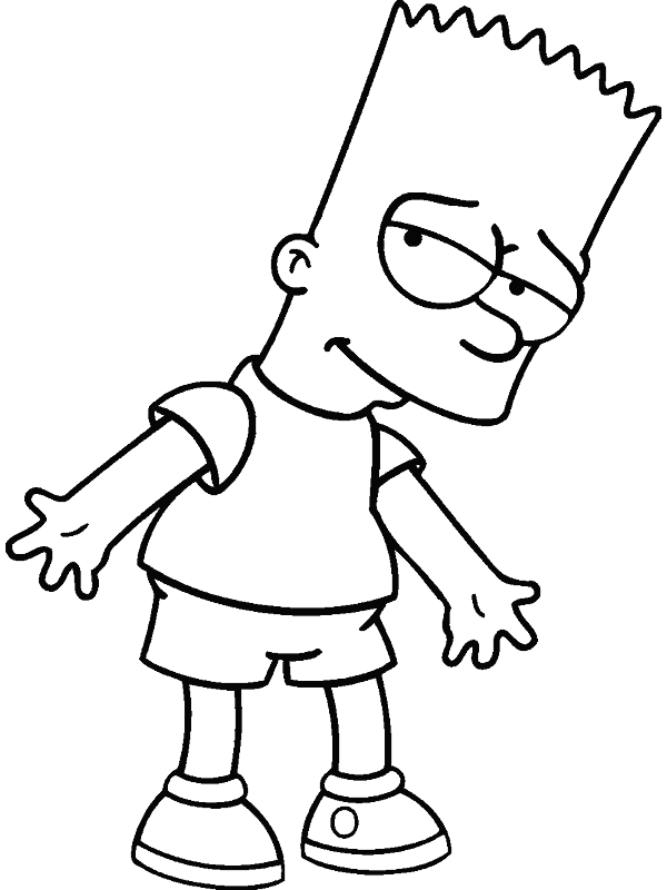 Coloriage 2 Simpson