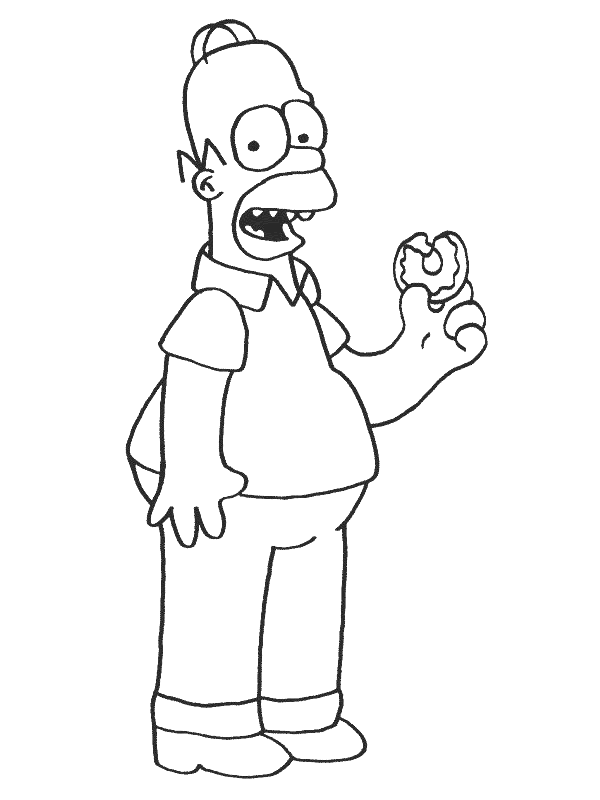 Coloriage 20 Simpson