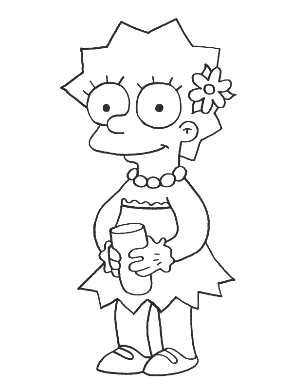 Coloriage 22 Simpson