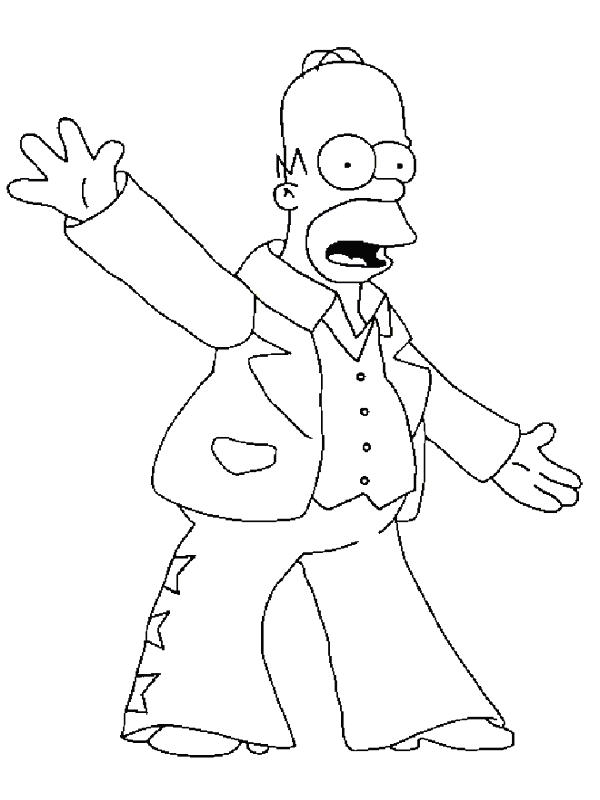 Coloriage 23 Simpson