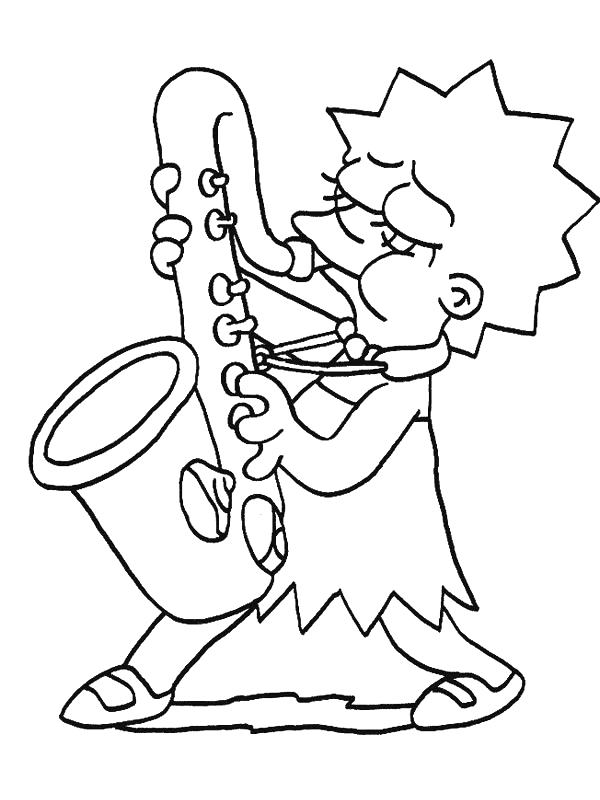 Coloriage 30 Simpson