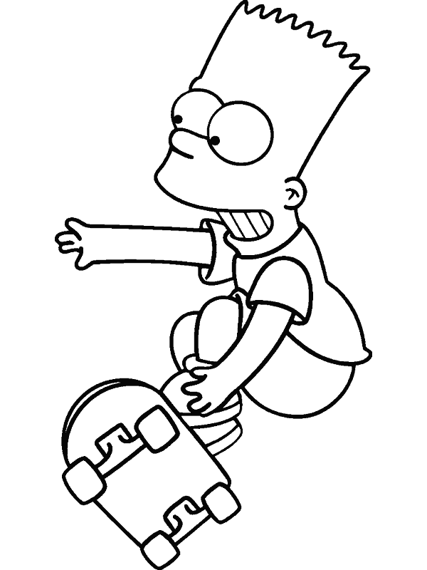 Coloriage 34 Simpson