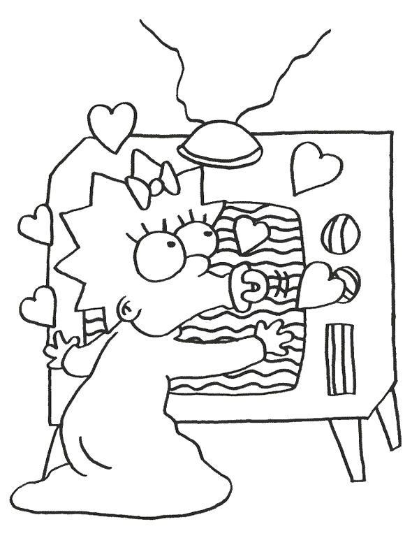 Coloriage 37 Simpson