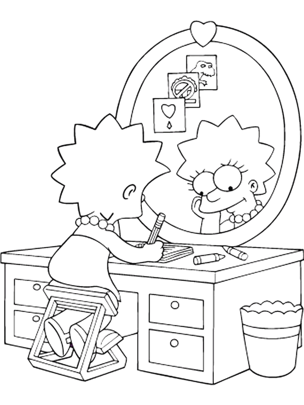 Coloriage 40 Simpson