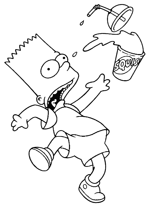 Coloriage 42 Simpson