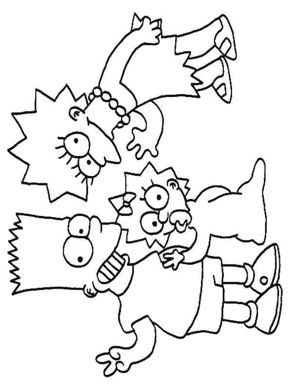 Coloriage 43 Simpson