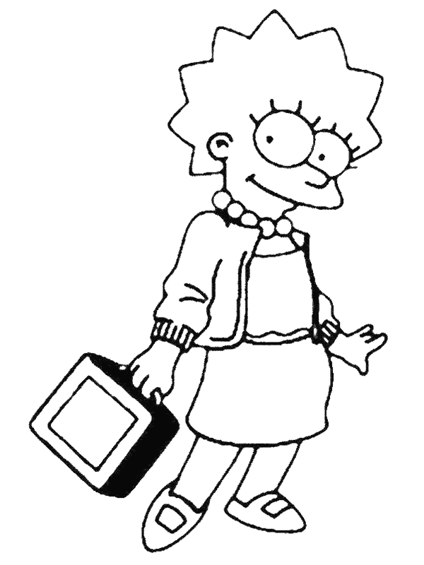 Coloriage 6 Simpson