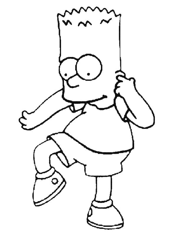 Coloriage 9 Simpson