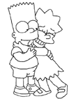 Coloriage Simpson 1