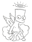 Coloriage Simpson 12