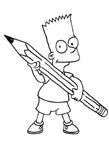 Coloriage Simpson 17