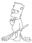 Coloriage Simpson 19