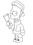 Coloriage Simpson 25