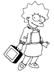 Coloriage Simpson 6