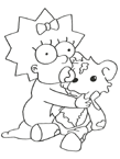 Coloriage Simpson 7