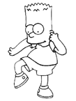 Coloriage Simpson 9