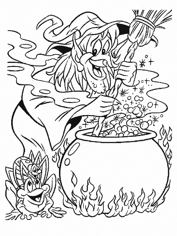 Coloriage 13 Sorcieres