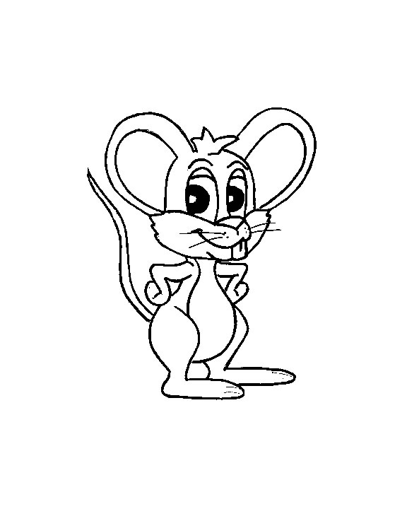 Coloriage 1 Souris