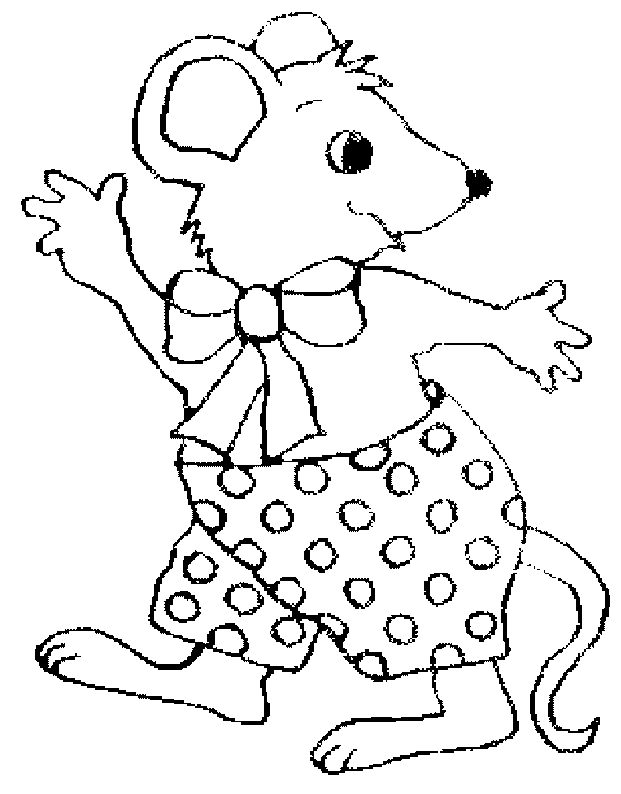 Coloriage 12 Souris
