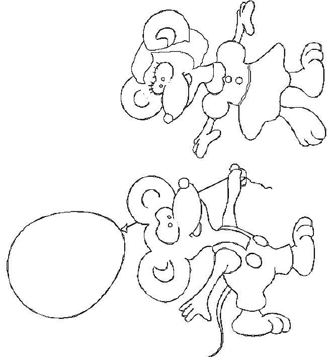 Coloriage 14 Souris