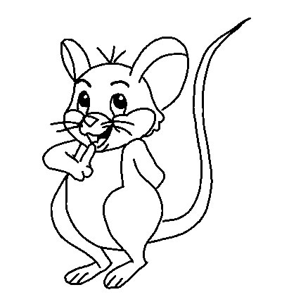 Coloriage 2 Souris