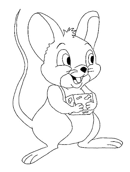 Coloriage 5 Souris