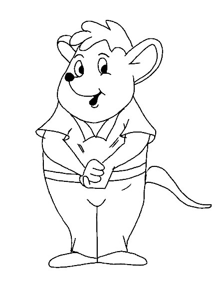 Coloriage 6 Souris