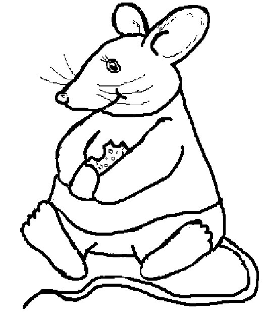 Coloriage 7 Souris