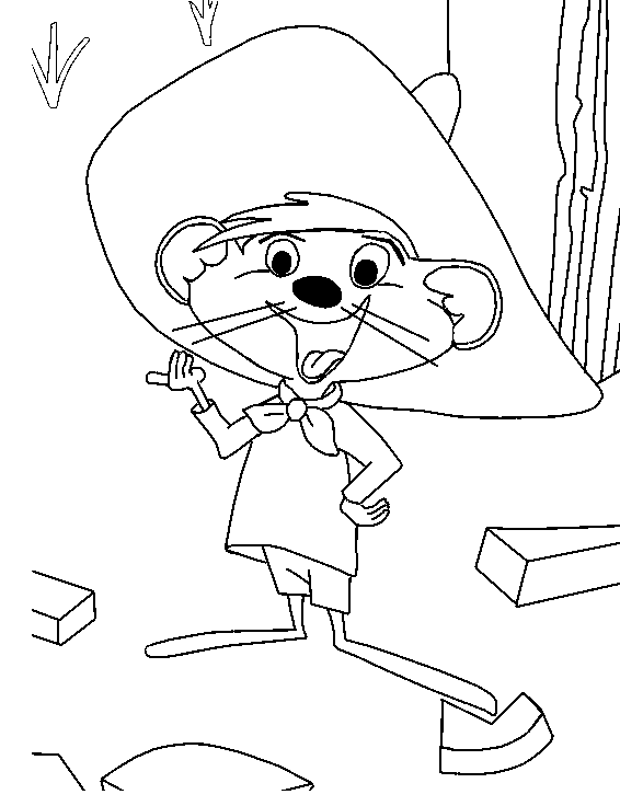 Coloriage 1 Speedy gonzales