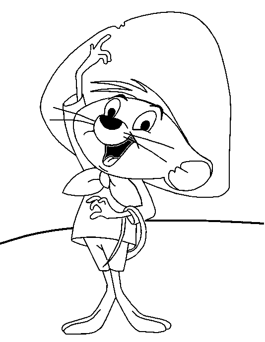 Coloriage 3 Speedy gonzales