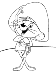 Coloriage Speedy gonzales 3