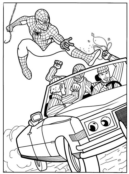 Coloriage 100 Spiderman